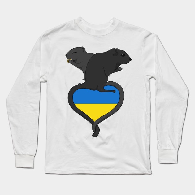 Gerbil Ukraine (dark) Long Sleeve T-Shirt by RampArt